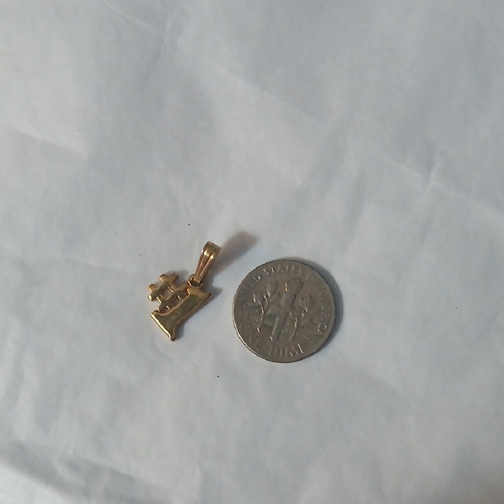 Gold #1 Pendant